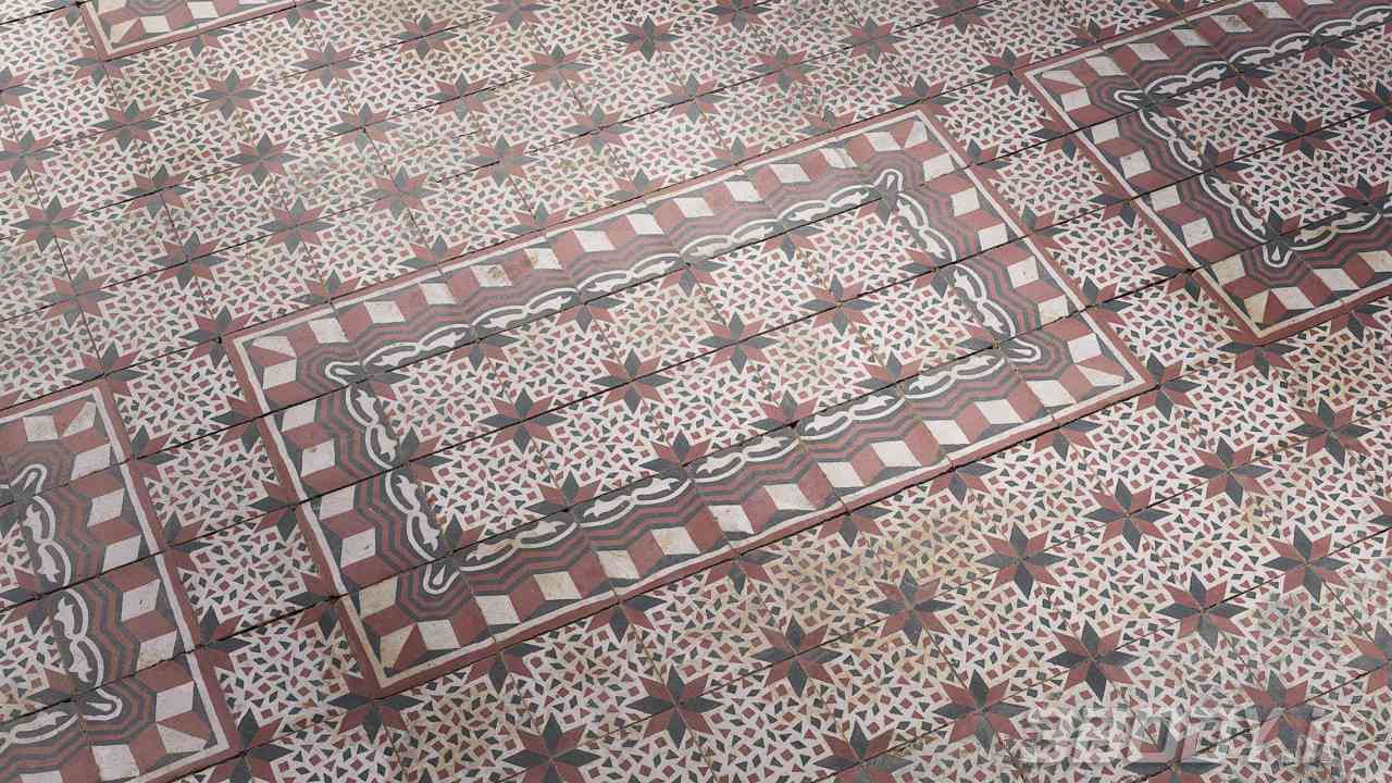 متریال کاشی کف floor tile عکس 1